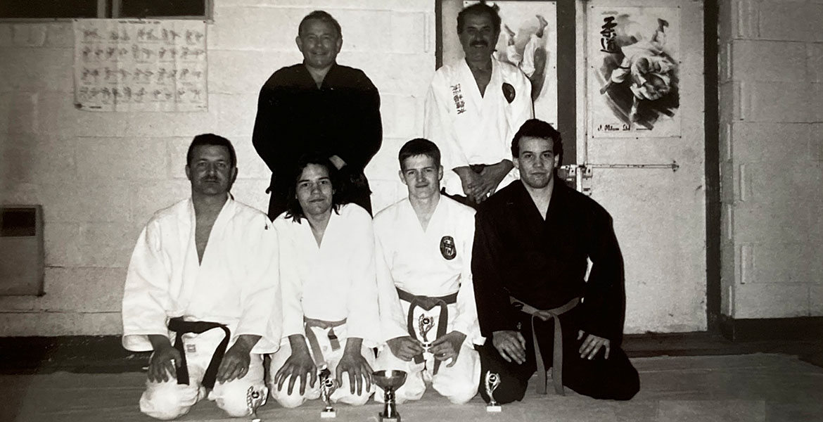 Members of Atlantic Martial Arts Club in an old photograph from 1995